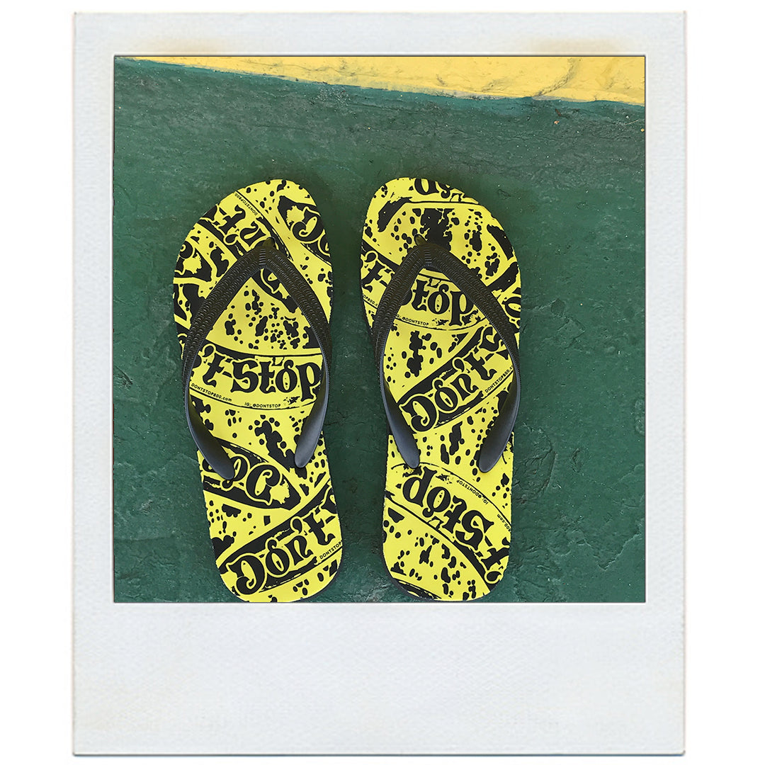 Dont Stop Banana Flavored Flip-Flops