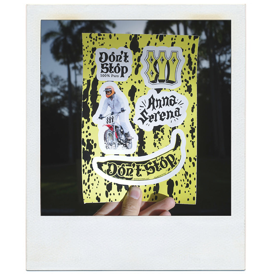 Dont Stop Banana Flavored Sticker Sheet – dontstop800