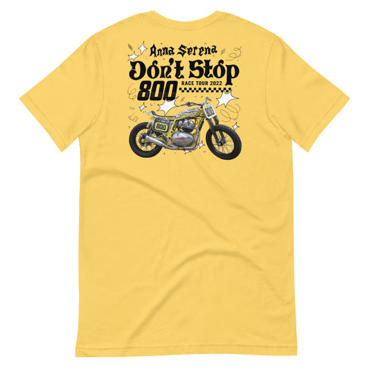 Yellow Dont Stop Tour Shirt 2022